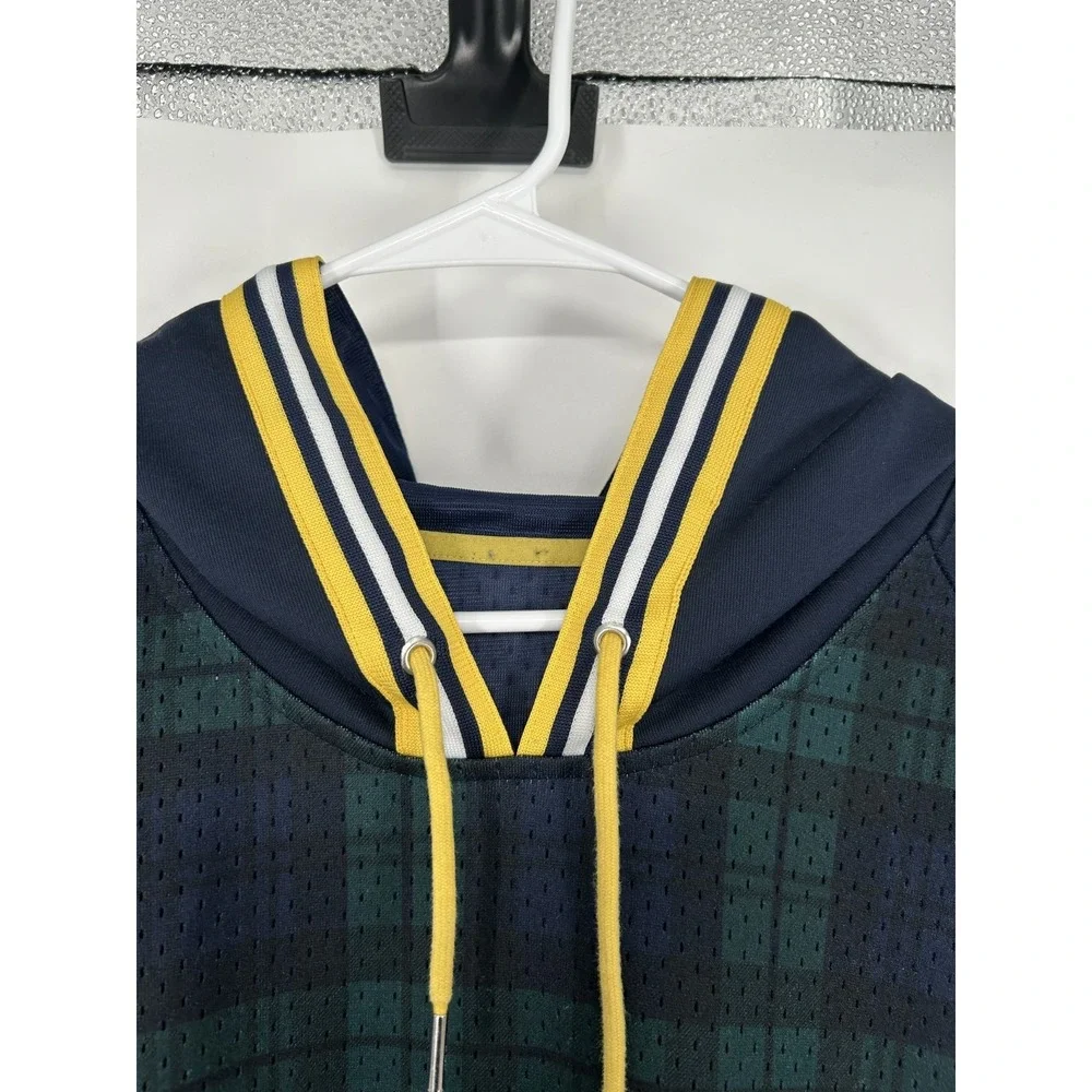 Polo Sport Ralph Lauren Performance Hoodie Graphic Navy Tartan Blackwatch Plaid‎
